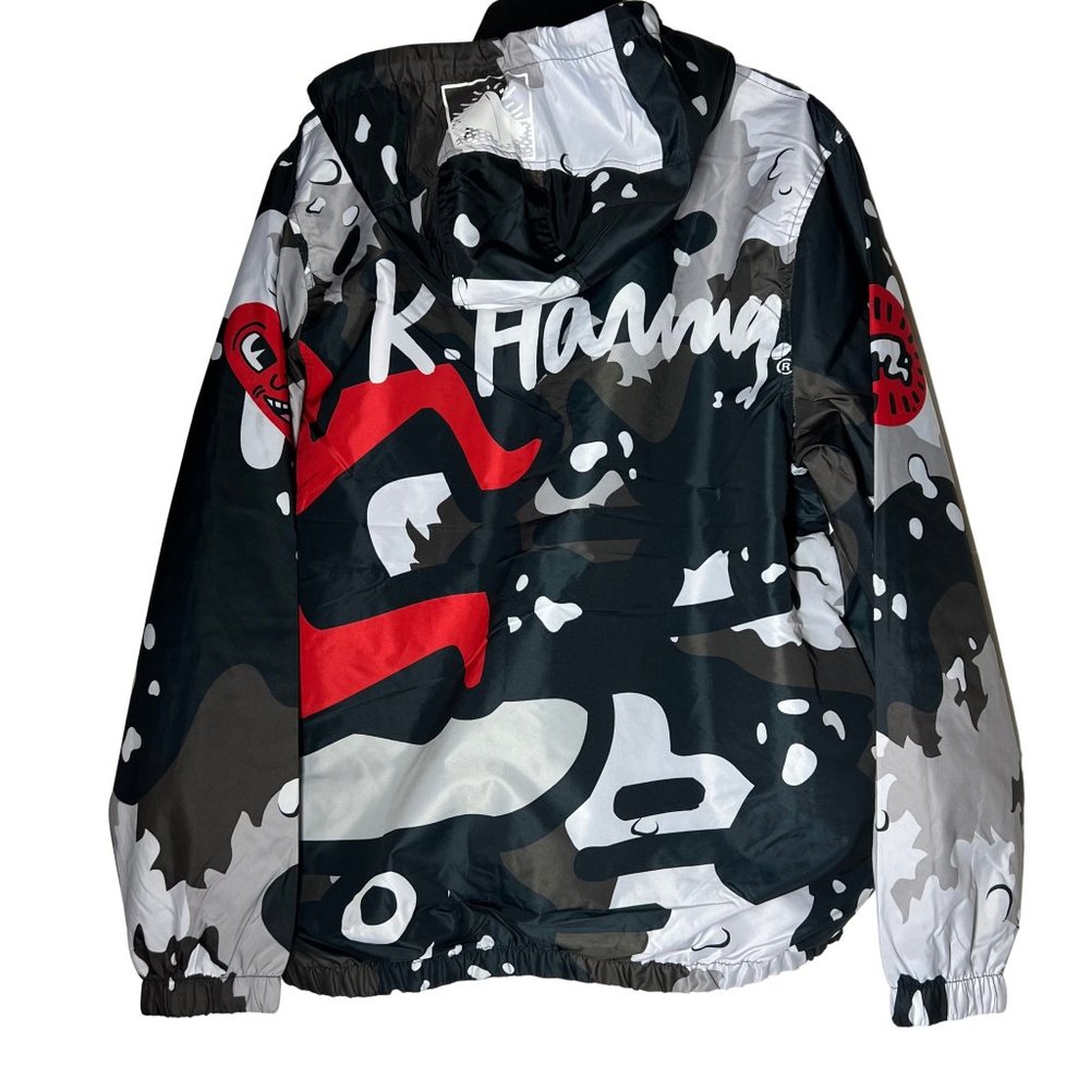 NEW Members Only Keith Haring Crowd Surfing Skateboard Windbreaker Jacket Size L